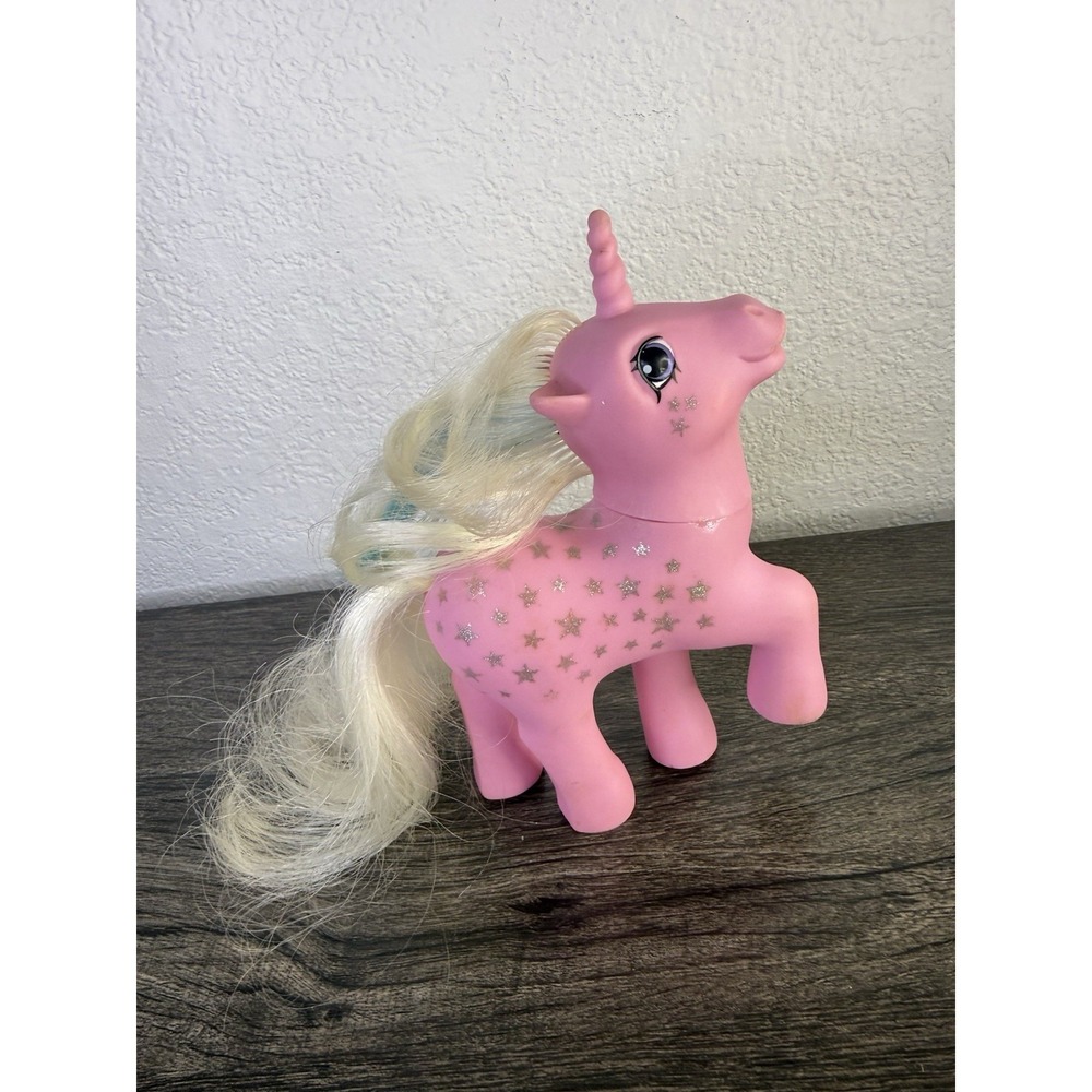 Vintage My Little Pony 1987 G1 Pink Unicorn Twice as Fancy Milky Way - Picture 6 of 15